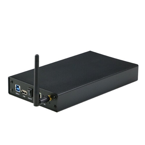 3.5'' HDD SSD Enclosure Portable USB3.0 Rj45 Ethernet NAS Network Streaming Server Storage for Case UK Plug 2