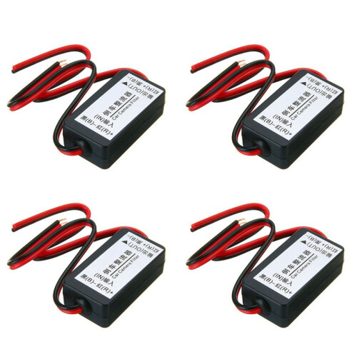 4X 12V  Power Relay Capacitor Filter Rectifier for Car Rear View Backup Camera
