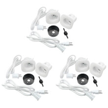 3X In-Wall Cable Management Kit for Hide TV Wires When Mounting TV with Hole Saw Drill Attachment US Plug