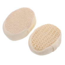 2pcs Natural Sisal Bath Sponge Set, Exfoliating Body Scrubber for Deep Cleaning and Spa Use