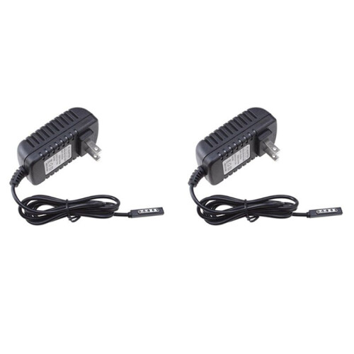 2X US Plug Home Wall Socket AC Power Supply Adapter Charger for  Windows Surface RT Surface 2 Tablet 1