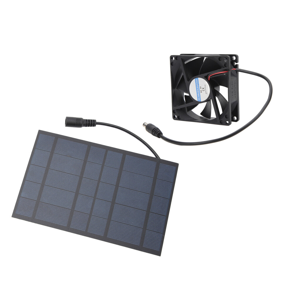 Solar Panel Fan 2W Ipx7 Waterproof For Greenhouse Chicken Coop Pet House 4101389766009