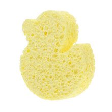 Soft Cartoon Baby Bath Sponge Pad for Newborns, Gentle Cleansing and Comfortable Grip, Yellow