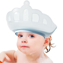 Adjustable Baby Shower Cap with DoubleLayer Ear Protection, Waterproof Toddler Bath Visor for Hair Washing