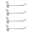 100 x Slatwall Single Hook Pin Shop Display Fitting Prong Hanger 150mm 1
