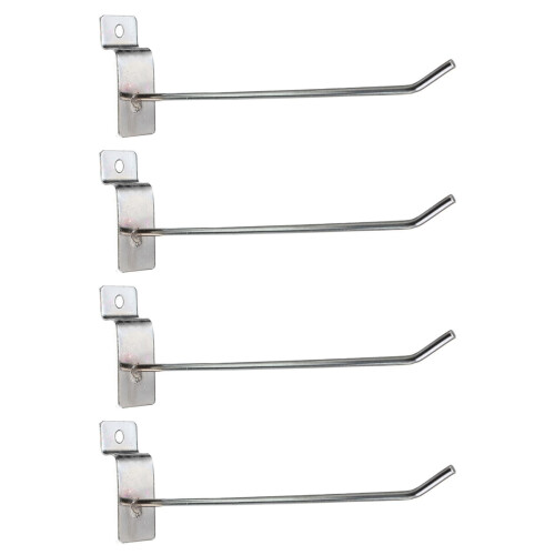 100 x Slatwall Single Hook Pin Shop Display Fitting Prong Hanger 150mm
