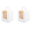 100 PCS Single Cupcake Boxes White Individual Cupcake Carrier Holders with Window Inserts for Bakery Wrapping Packaging 2