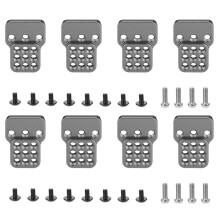 8X Asiento de Extensión de Soporte de Amortiguador Ajustable de Metal para WPL C14 C24 C34 C44 B14 B16 B24 B36 Titanio