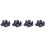 Screw Bracket Mount Saddles Bases Cable Tie Bracket 23mmx16mm 120 Units Black 1