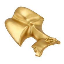 Golden Resin Jewelry Display Bust Mannequin Stand - M, 18x13x5cm