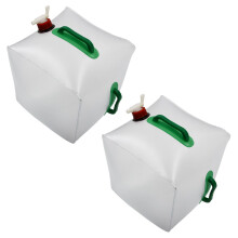 2X 20L 5.3 Gallon Portable Water Carrier Collapsible Water Storage Container for Camping Hiking Climbing