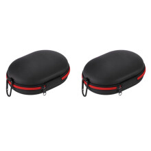 2X Trage Tasche Reise Aufbewahrungs Tasche Schutz Headphones Abdeckung Kopfhörer Hardcase für Solo 2 3 Studio 2.0 3.0 Rot