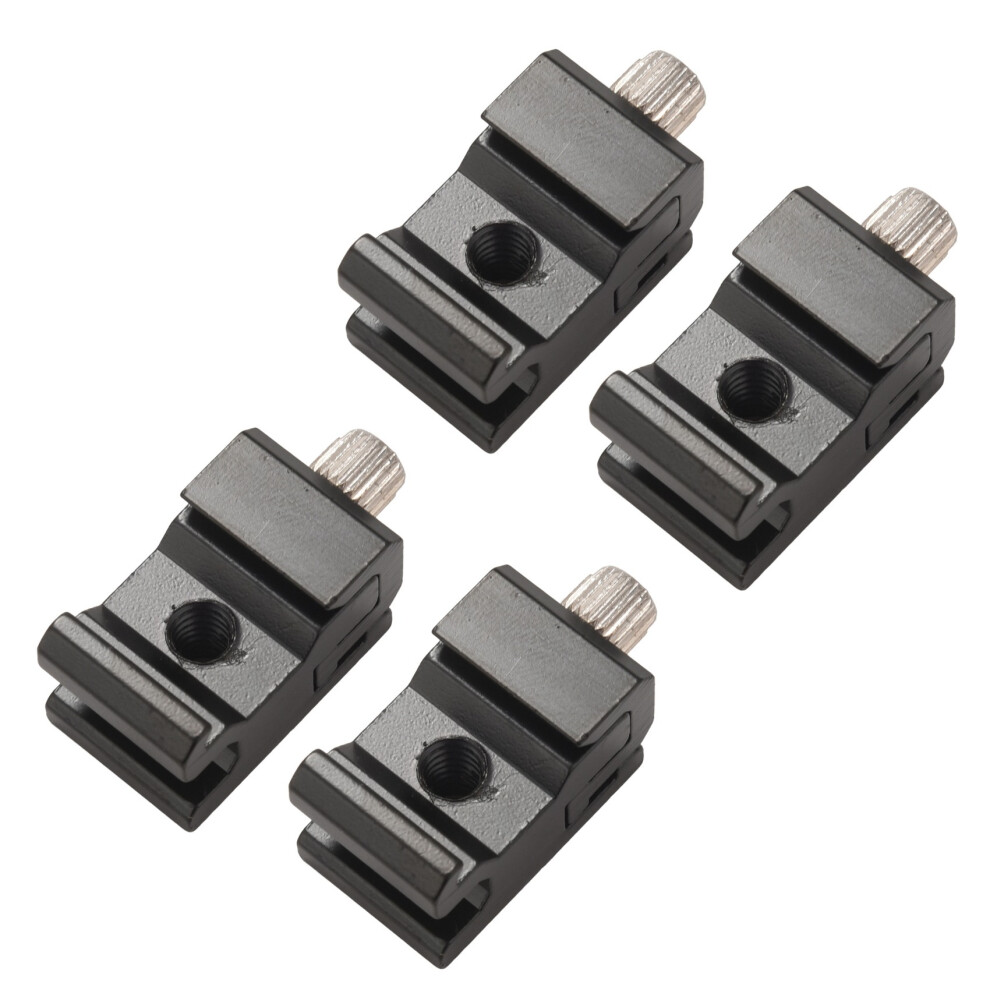 4 Pack Cold Shoe Bracket Adjustable Metal Cold Shoe Adapter Mount For Dslr Camera Flash Shoe Mount Light 6033017090393