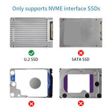 PLX8749-8I 8-Port U.2 Adapter Card PCIex16 Solid-State SSD Expansion Card PCIe to U.2 SFF-8643 NVMe Expansion Card