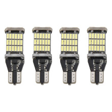 4Pcs T15 W16W Led Backup Light Bulb 920 921 912 Error Free 4014 45Smd Highlighting Brake Light Bulb Dc12V