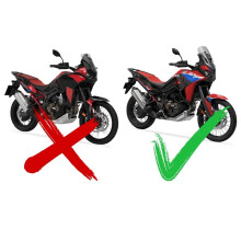 Motorcycle Windshield Side Panel Cover Topteng Upper Deflector for CRF1100L CRF1100 Africa Twin 2024-2025 Black
