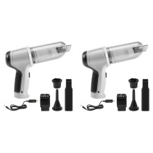 2X 4In1 120W Draadloze Luchtblazer Handheld Draagbare Air Duster 9000Pa Draadloze Auto Stofzuiger Cyclonic Zuig Thuis