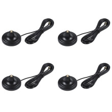 4X Wifi Antenna Extension Pure Cupper RP-SMA Male to Female Antenna with 3Meter Cable Magnetic Base