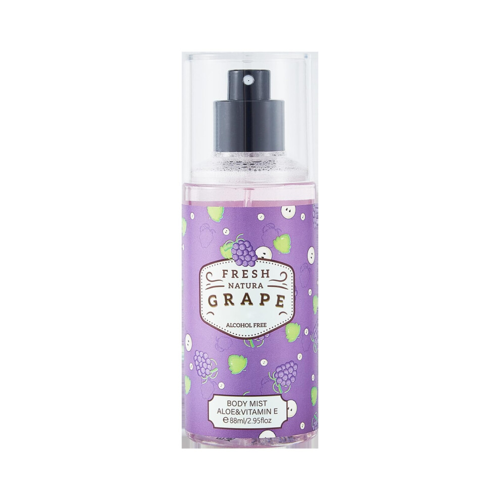 Perfume Body Mist Alcohol  Long Lasting Grape Hami Melon Fragrance Spray 88ml for Women Men