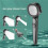 High-Pressure Gun Gray Shower  with 3 Modes -  Saving & Water Saving, Handheld for Bathroom 2