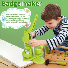 Button Maker Machine, 58mm Installation-Free DIY Pin Button Maker Press Machine Kit Easy to Operate