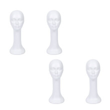 4X Long Neck Female Foam  Model Glasses Hair Wig Mannequin Hat Stand