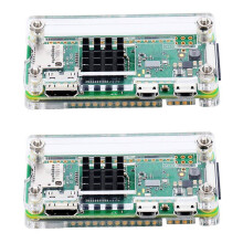 2X Acryl Fall 4 in 1 Kit für Raspberry Pi Zero W und Pi Zero mit Kühl Körper