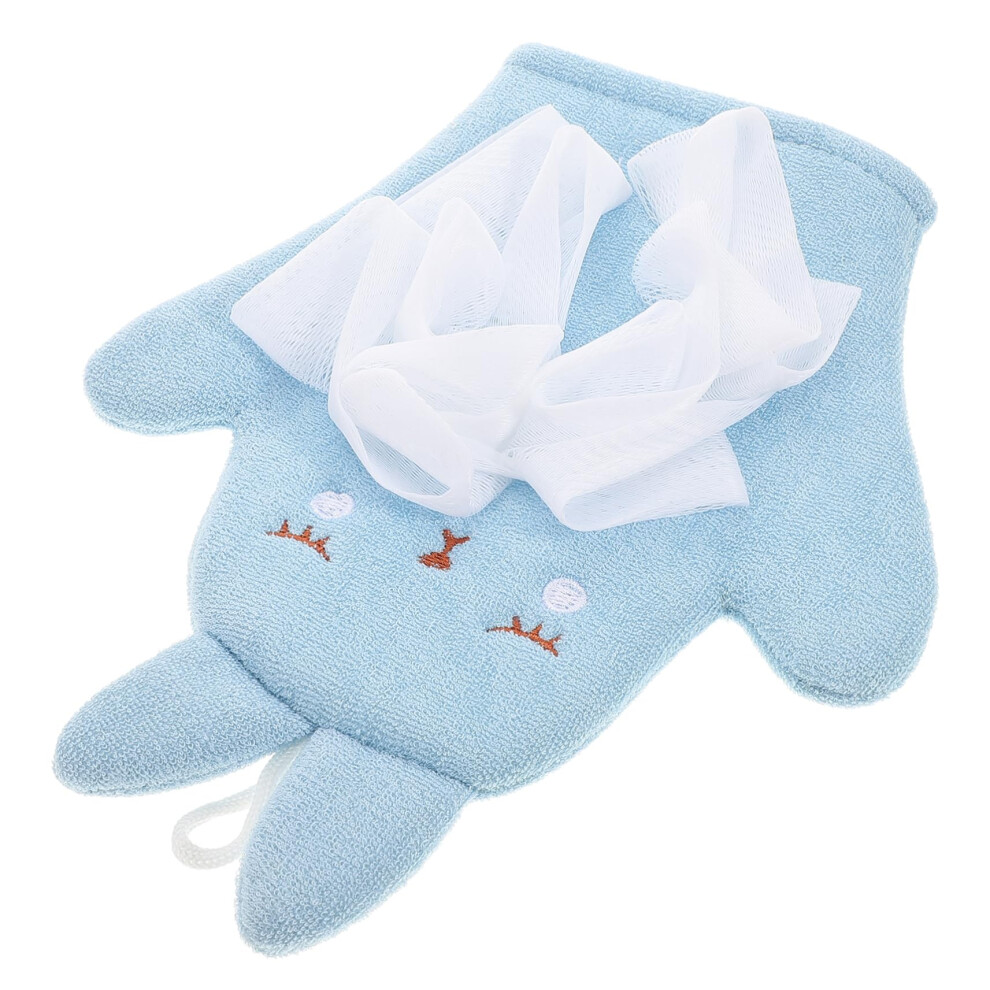 Baby Bath Glove DualSided Soft Exfoliating Mitt for Gentle Baby Skin Care and Bathing