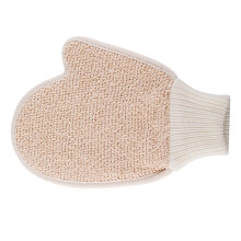 2Pcs Exfoliating Gloves Body Scrubber Mitts Soft Linen for Dead Skin Removal Spa Shower