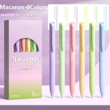 6Colors/Set Gel Pen 0.5mm ST Tip Ballpoint Pen