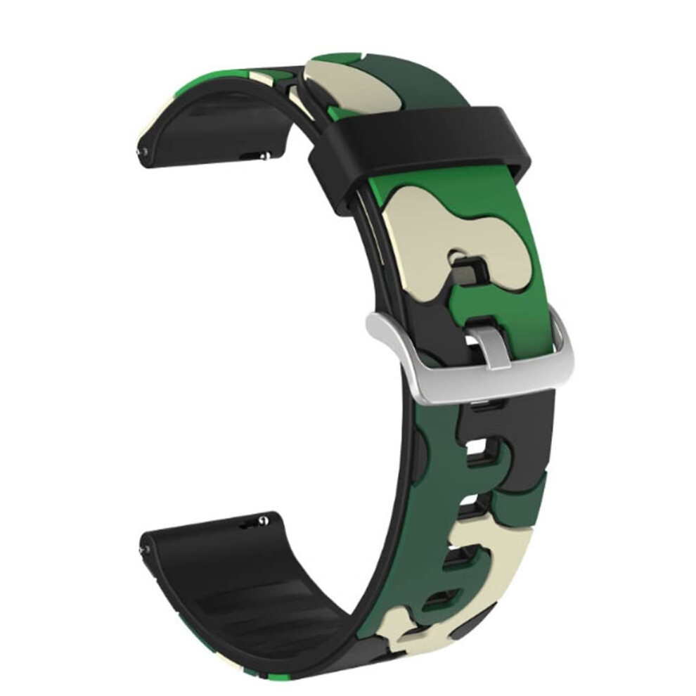 20 22Mm Printed Silicone Replacement Watch Band Quick Release Durable Design For Garmin Fenix Chronos Vivoactive 3 4 Forerunner 645 245 9092120113266