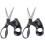 Laser Guided Fabric Scissors for Fast Straight Cutting, Ergonomic Handle for Sewing and Crafts 2pcs 1