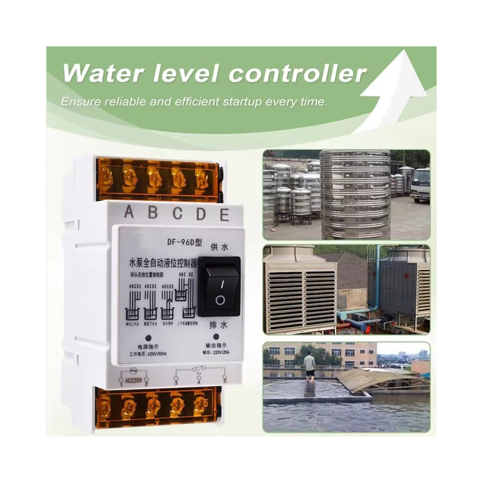 Automatic Water Level Controller 25A 220V - Advanced Liquid Level Detection For Water Tanks 6031244167291