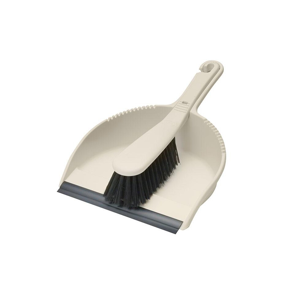 Addis Stiff Dustpan & Brush Linen