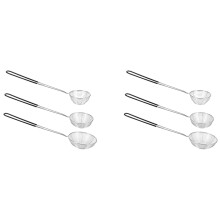 Ensemble de 6 Pièces de Passoire Ronde en Acier Inoxydable ûrCuillère à écrémage Araignée Asiatique Shabu-Shabu-Shabu
