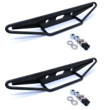 2X Metall Heck Stoßstange für Mn D90 D99 D99S Mn90 Mn99S 1/12 Rc Auto Upgrade Ersatz Teile, Schwarz
