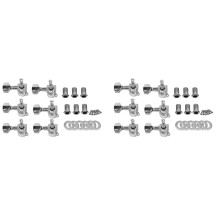 Guitar Sealed Small Peg Tuning Pegs Tuners Machine Heads for Acoustic Electric Guitar Guitar Parts( Silver 12R )