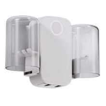 Bathroom Wall-Mounted UV Toothbrush Sterilizer, Toothbrush and Cup Holder, Multi-Functional Toothbrush Case