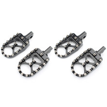 4x Motorcycle Wide Foot Peg MX Offroad Foot Pegs 360 Roating Style for Sportster 883 Bobber