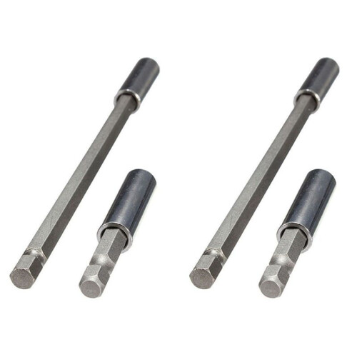 4Pcs 1/4 Inch Hex Magnetic Bit Holder 60/150mm Screwdriver Bars Power Extension Drill Driver