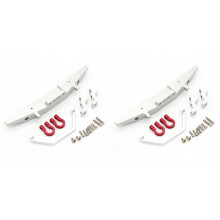 2X Metall Front Stoß Stange für MN D90 D91 D96 MN90 MN99S 1/12 RC Auto Upgrade Teile Zubehör, Silber