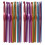 24X Metal Needles Crochet Hooks Set with Case Yarn  Kit Multicolor Random 1