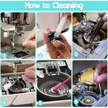 23 Pcs Sewing Machine Cleaning Brushes Kit Tools-Storage Box Sewing Machine Cleaner Brushes,Accessories & Supplies