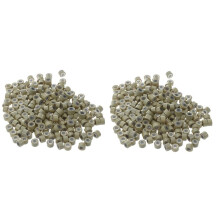 400 Stueck 5mm Gelb Silikon Mikroringe Verbindungen fuer Haar-Verlaengerungen