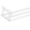 Adjustable Metal Scalable Shoe Rack Organizer for Entryway, Dorm, Garage - Expandable Storage White 5