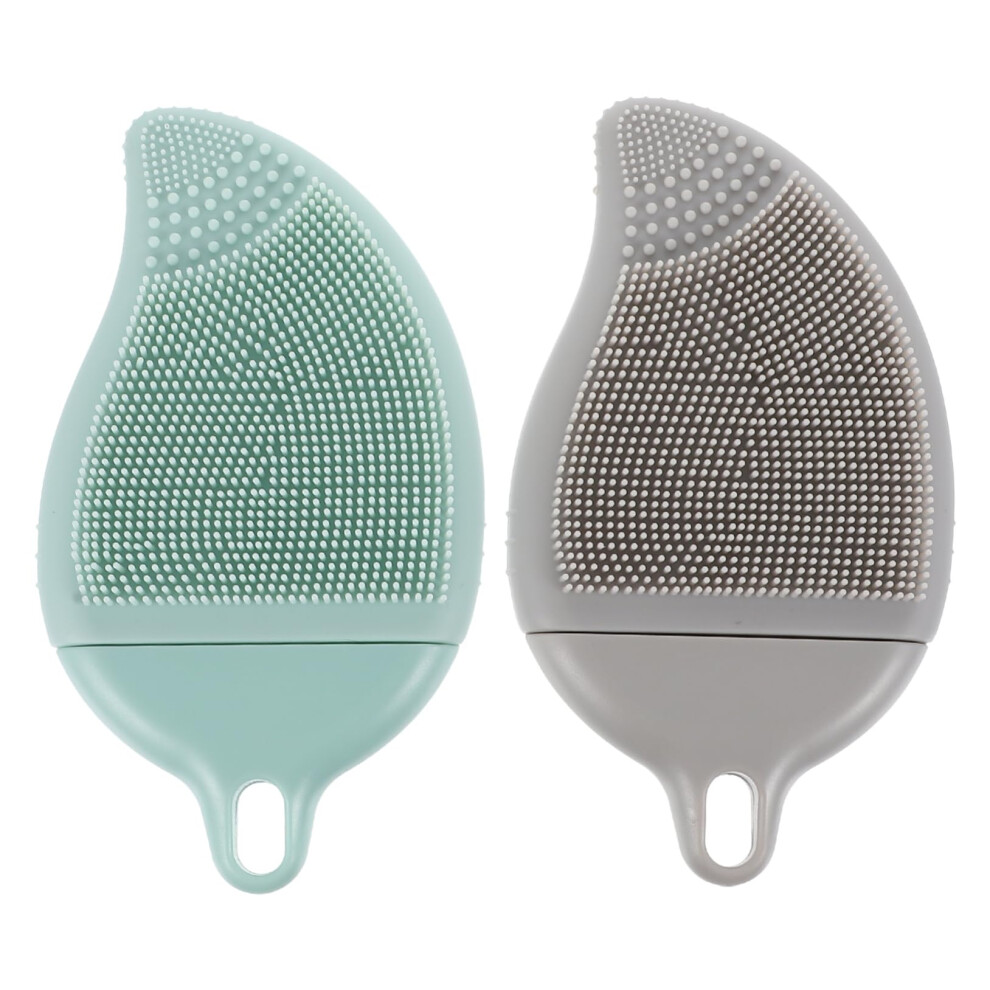 2Pcs Silicone Scalp Massager and Body Scrubber for Gentle Exfoliation and Sensitive Skin