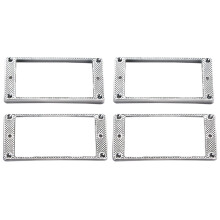 4Pcs Humbucker Pickup Ring Metal Curved Bottom Frame for LP PRS Guitar Parts