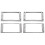 4Pcs Humbucker Pickup Ring Metal Curved Bottom Frame for LP PRS Guitar Parts 2