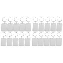 Lot von 20 Stueck Schluesselanhaenger Gebrochen DIY Bilderrahmen Virgin Rechteck 3.3X5cm