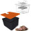 Sous Vide Container 12 Quart with Lid Insulation Sleeve Rack Collapsible Hinge for All Immersion Circulators Kitchen 3